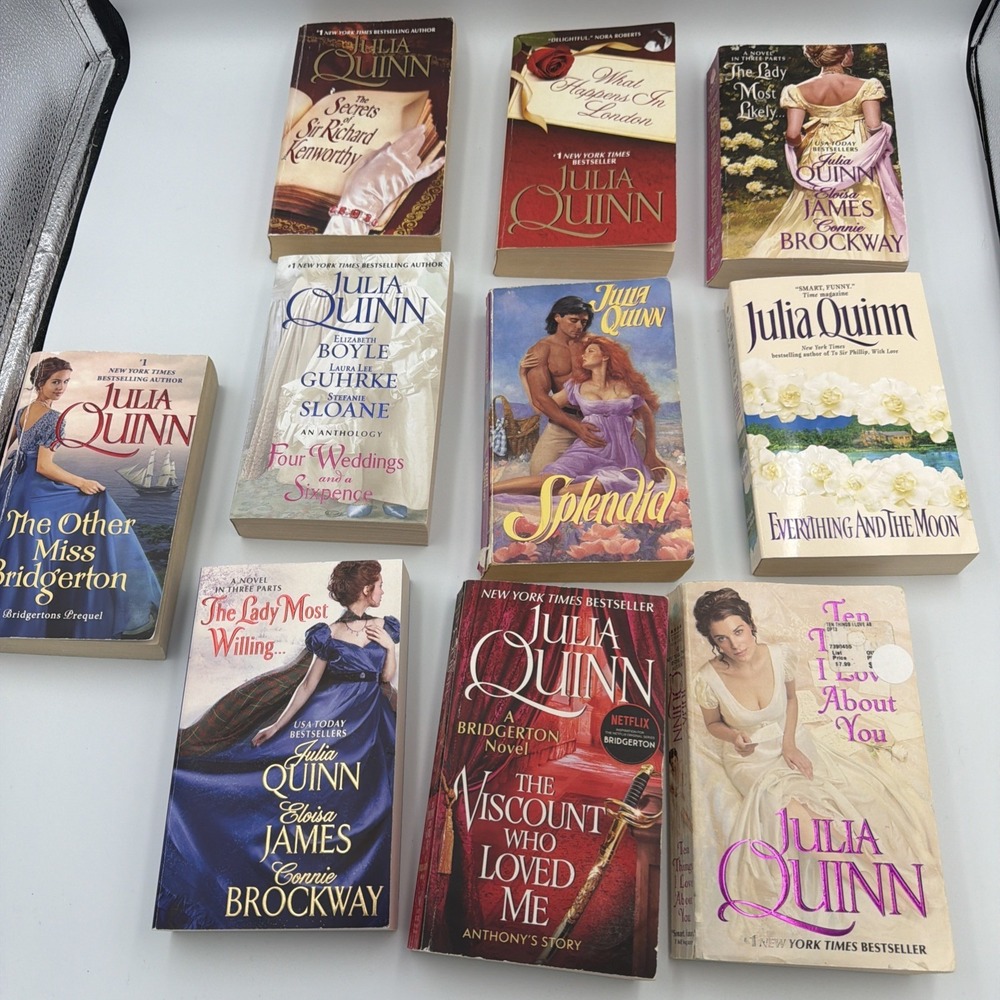 A Lot Of 10 Historical Romance Novels By Julia Quinn Paperbacks